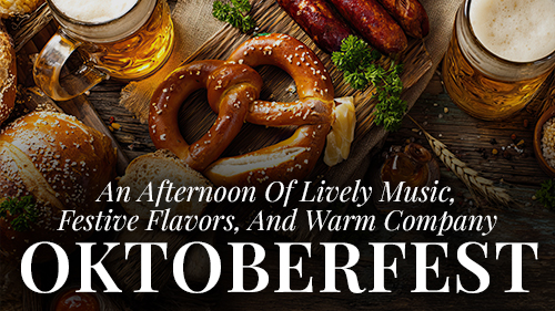 Grand Living Georgetown events, German heritage celebration, Bavarian food and beer, Evelyn Billington live music