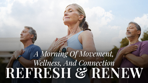 Refresh & Renew wellness event at Grand Living on August 26, 2026