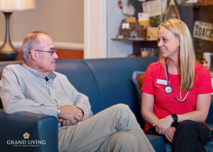 Grand Living health and wellness staff provides personalized care.