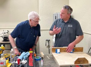 Jerry Proudfit likes woodworking.